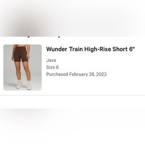 lululemon athletica Wunder Train High-Rise Shorts - Java/brown